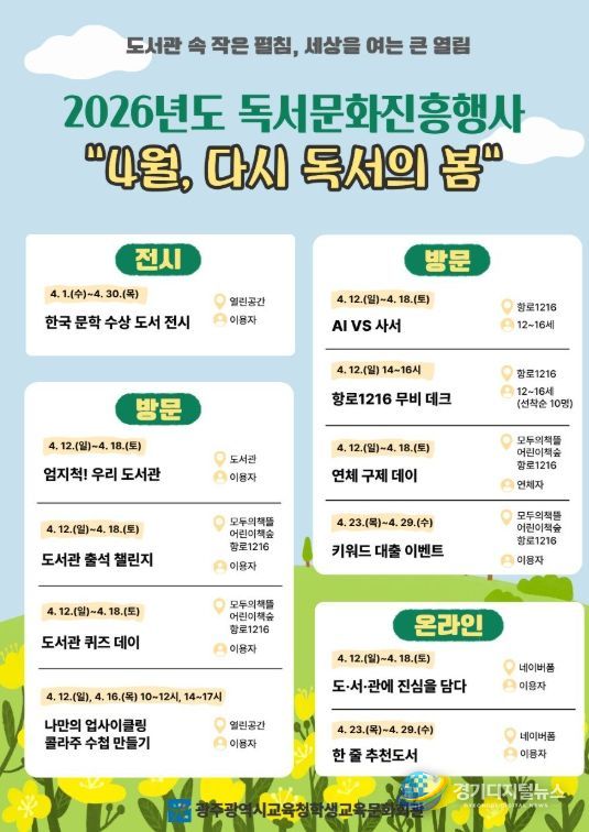 주 학생교육문화회관, 독서 행사