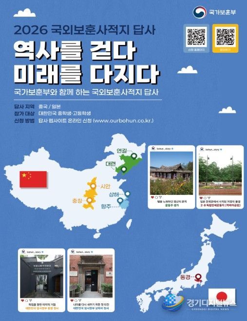 ‘2026년 국외 보훈사적지 답사’ 포스터
