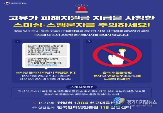 스미싱 피해예방 대응요령