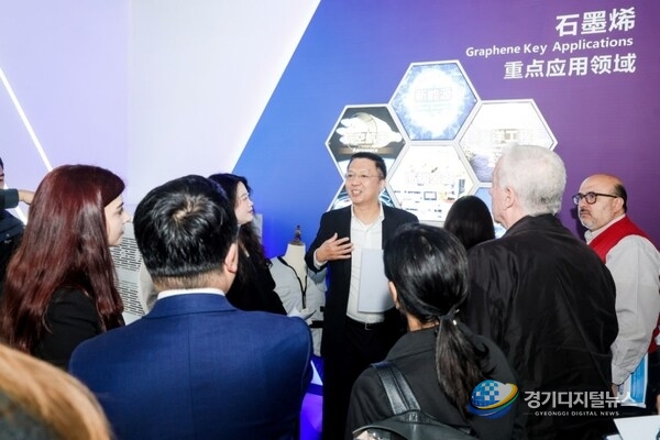 Photo shows the delegation of 2026 Global South Financiers Forum visiting the National Graphene Innovation Center in Ningbo, east China